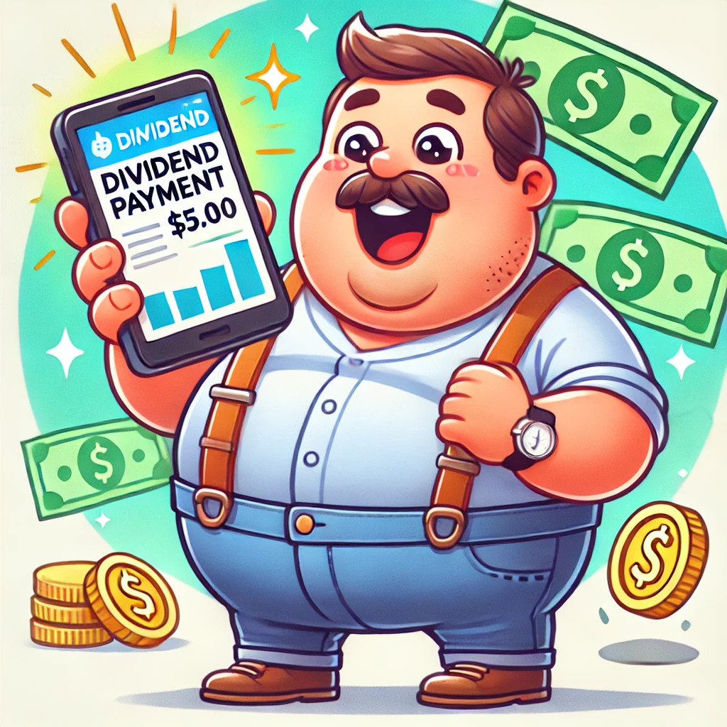 배당받아 신난 아저씨