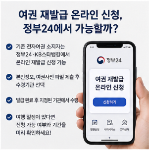 여권 재발급 온라인 신청 바로가기