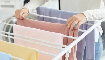 빨래 건조 시간 단축 옷걸이 간격과 선풍기 위치 조절_3
