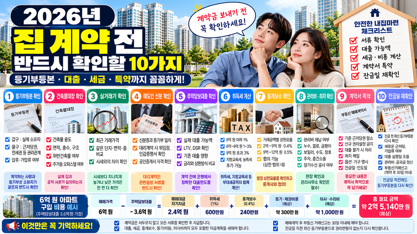 집 계약 전