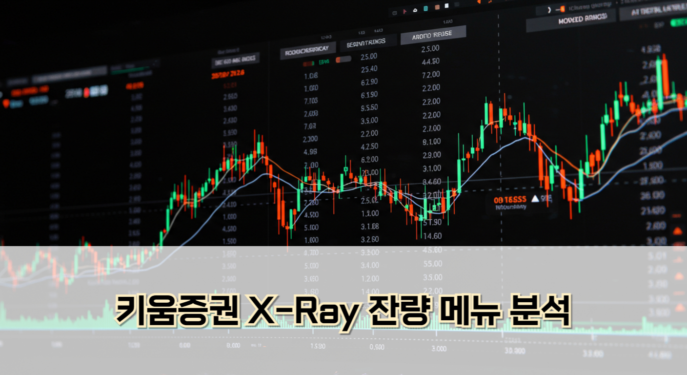 키움증권 X-Ray 잔량 메뉴 분석