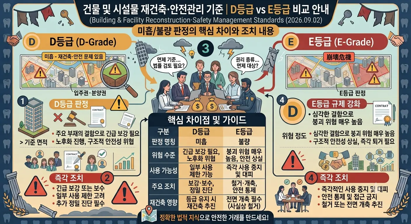 [재건축 상식]건물 안전진단 D등급&middot;E등급 차이, 내 아파트는 바로 재건축될까?