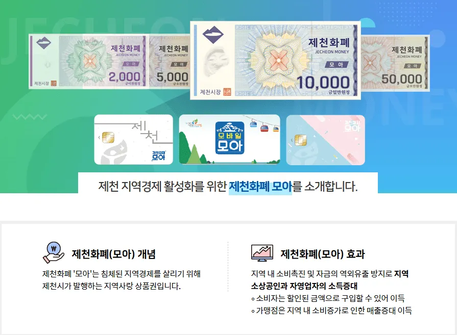 민생회복 소비쿠폰 지원금 제천시 지급일정 사용처 신청하기