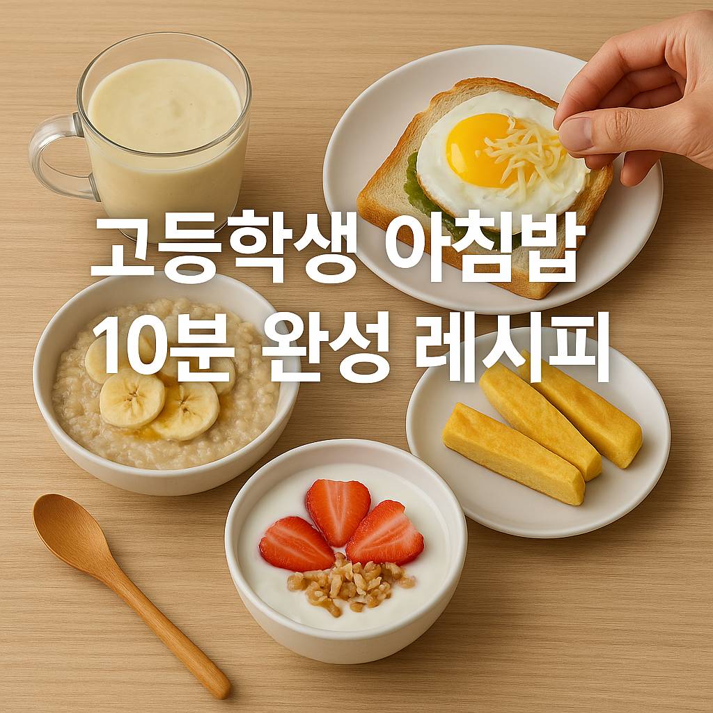 고등학생 아침밥 10분 완성 레시피-2