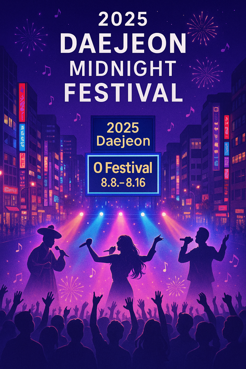 2025년 대전 0시축제 기본정보 영시축제 라인업 가수 일정 놀곳