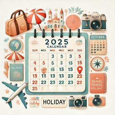 2025년 황금연휴 완벽 활용법 & 월별 공휴일 총정리! 연차 5일로 39일 휴가 만들기