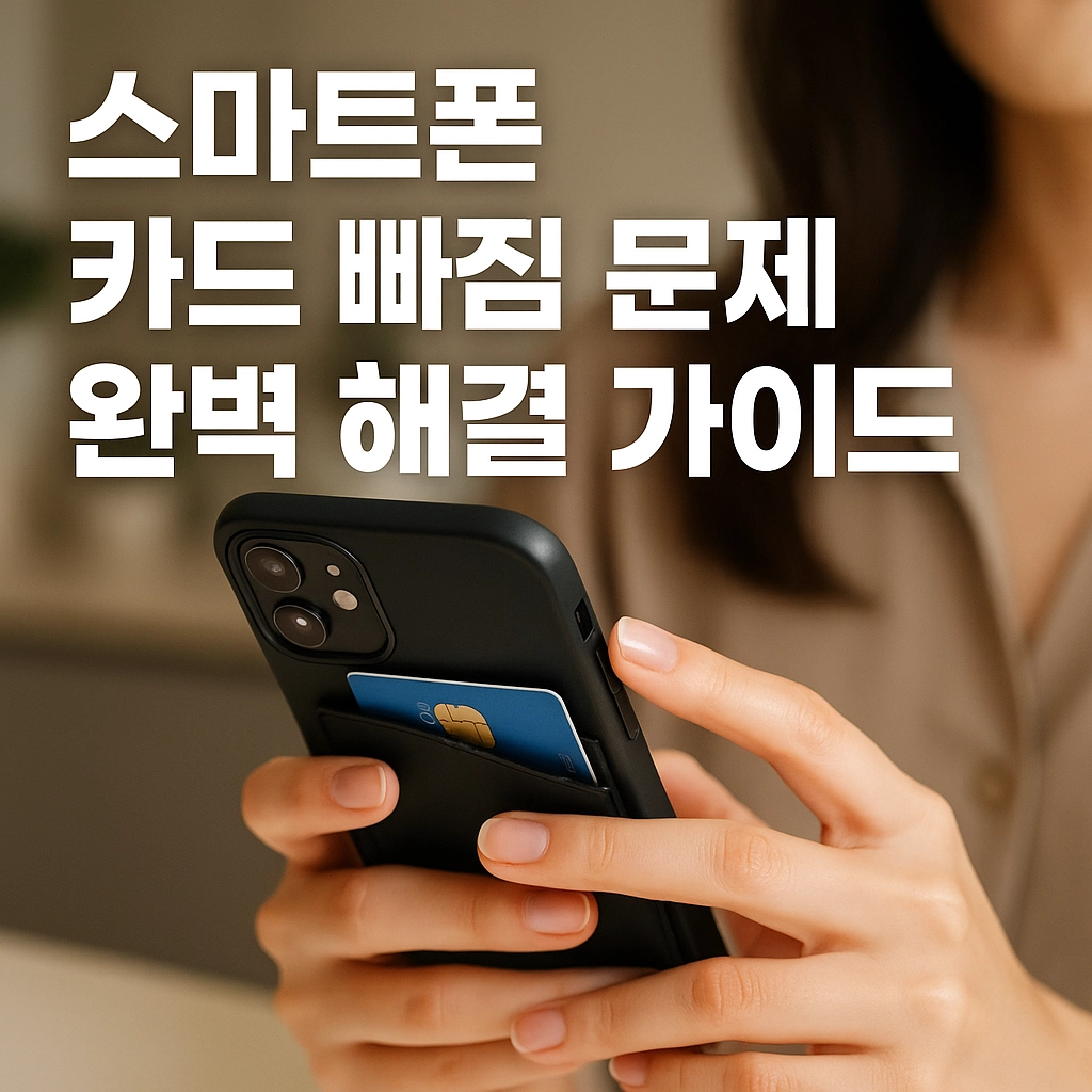 스마트폰 카드 빠짐 문제 완벽 해결 가이드