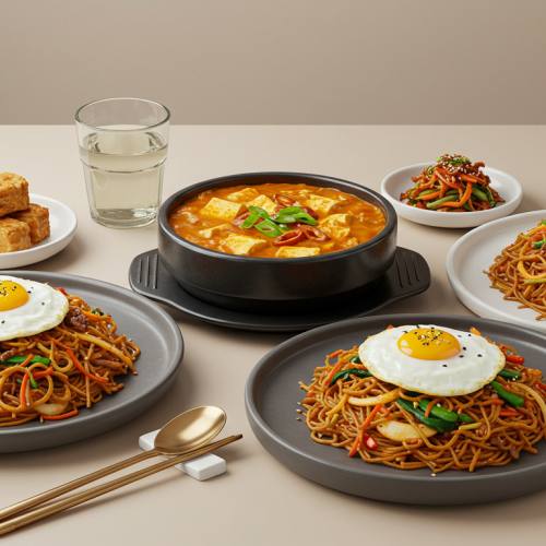 K푸드 대표하는 음식 사진