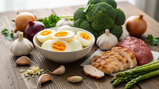 글루타치온 관련 식품 모음 사진