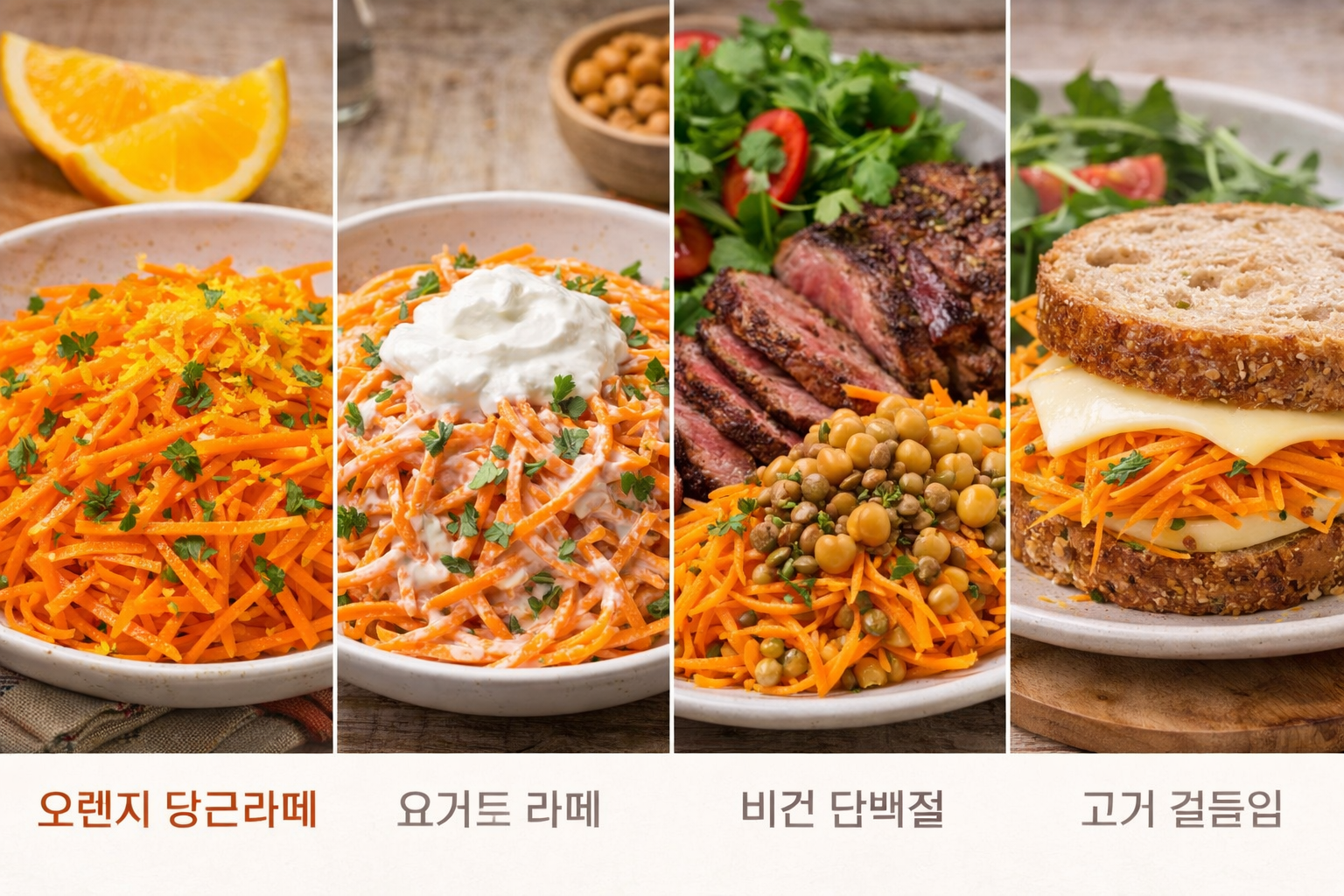 당근라페 응용 레시피