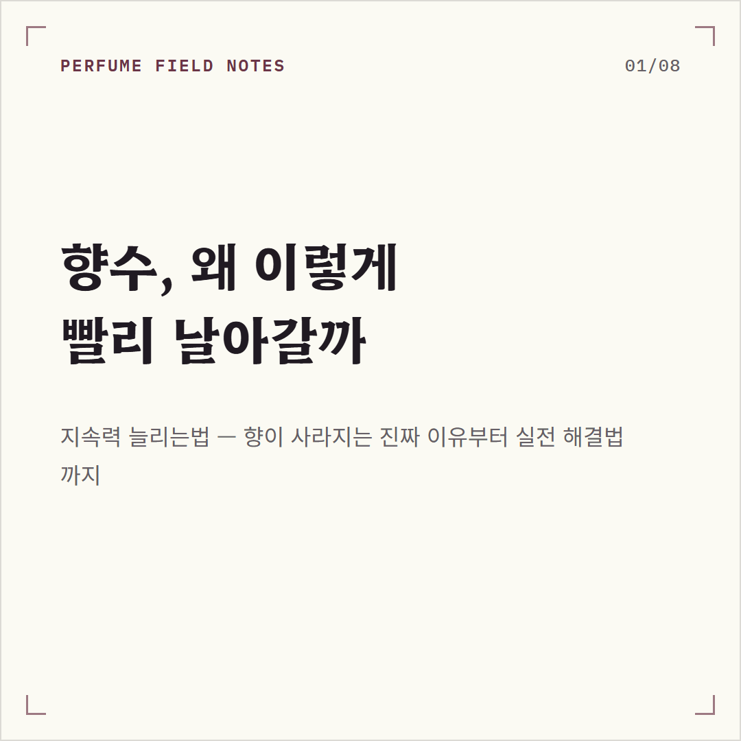 향수 지속력 사진