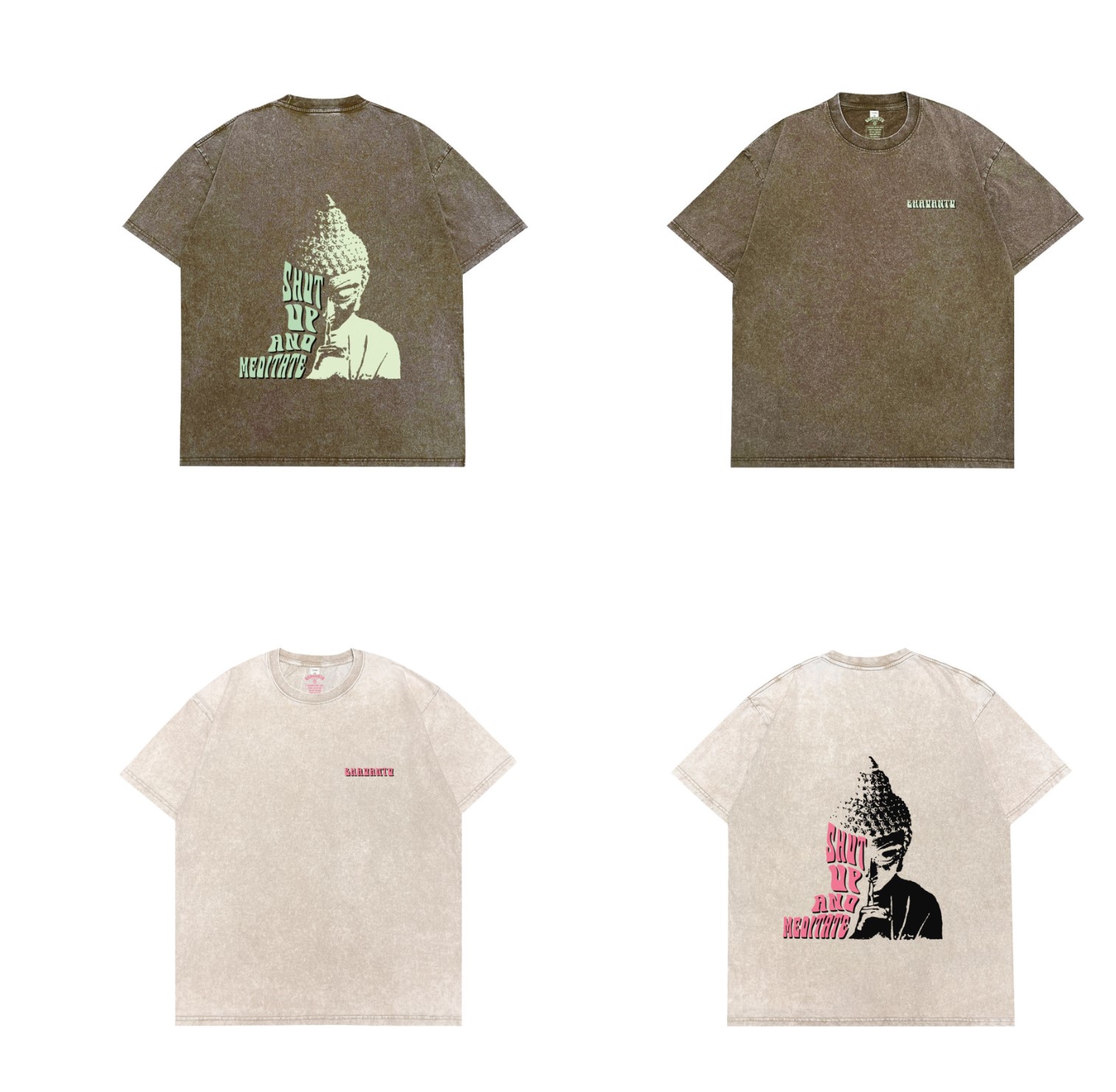 바반투-닥치고명상-티셔츠