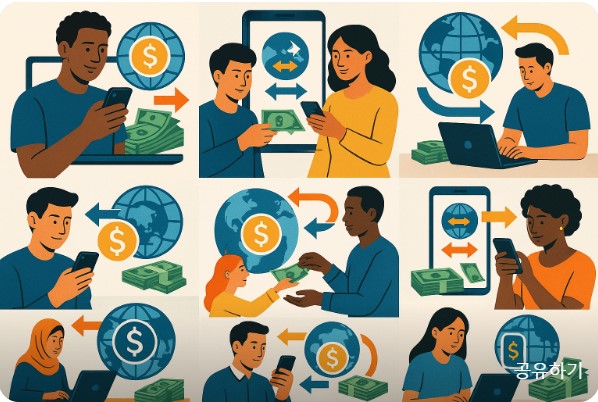 해외 송금 방법 이미지