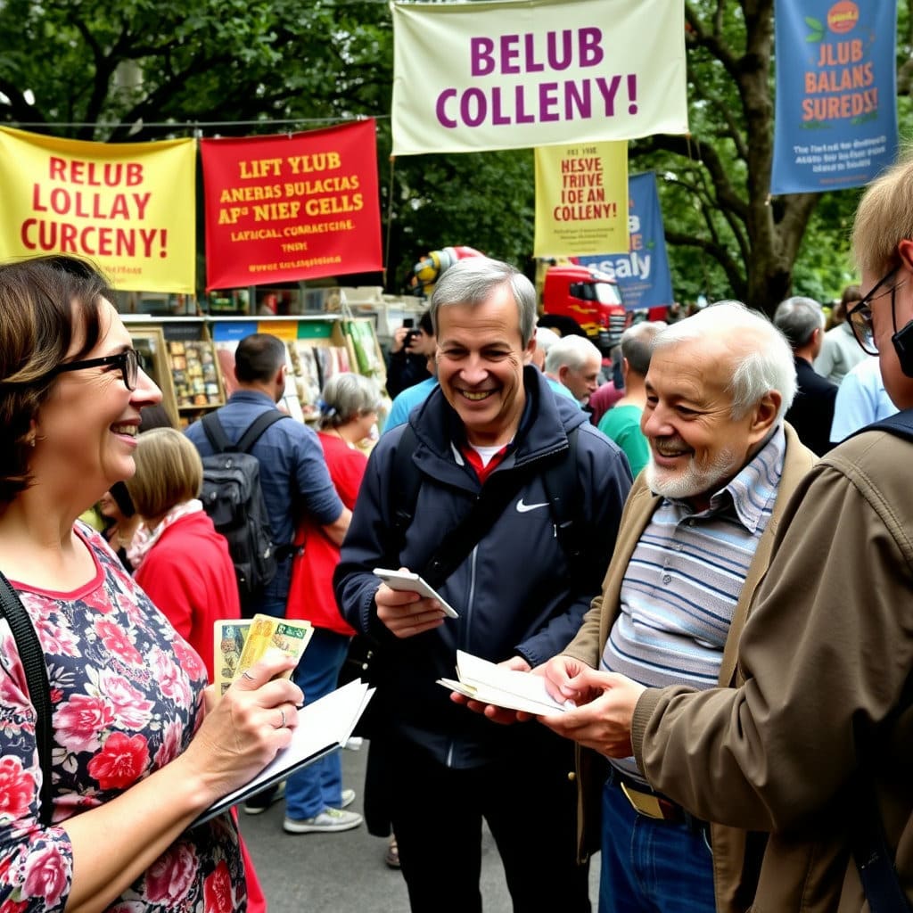 지역화폐 사용 경험에 대한 시민들의 인터뷰 장면