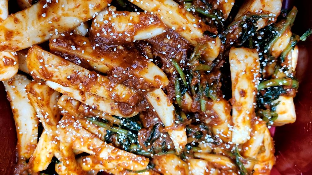 알타리 김치 담기