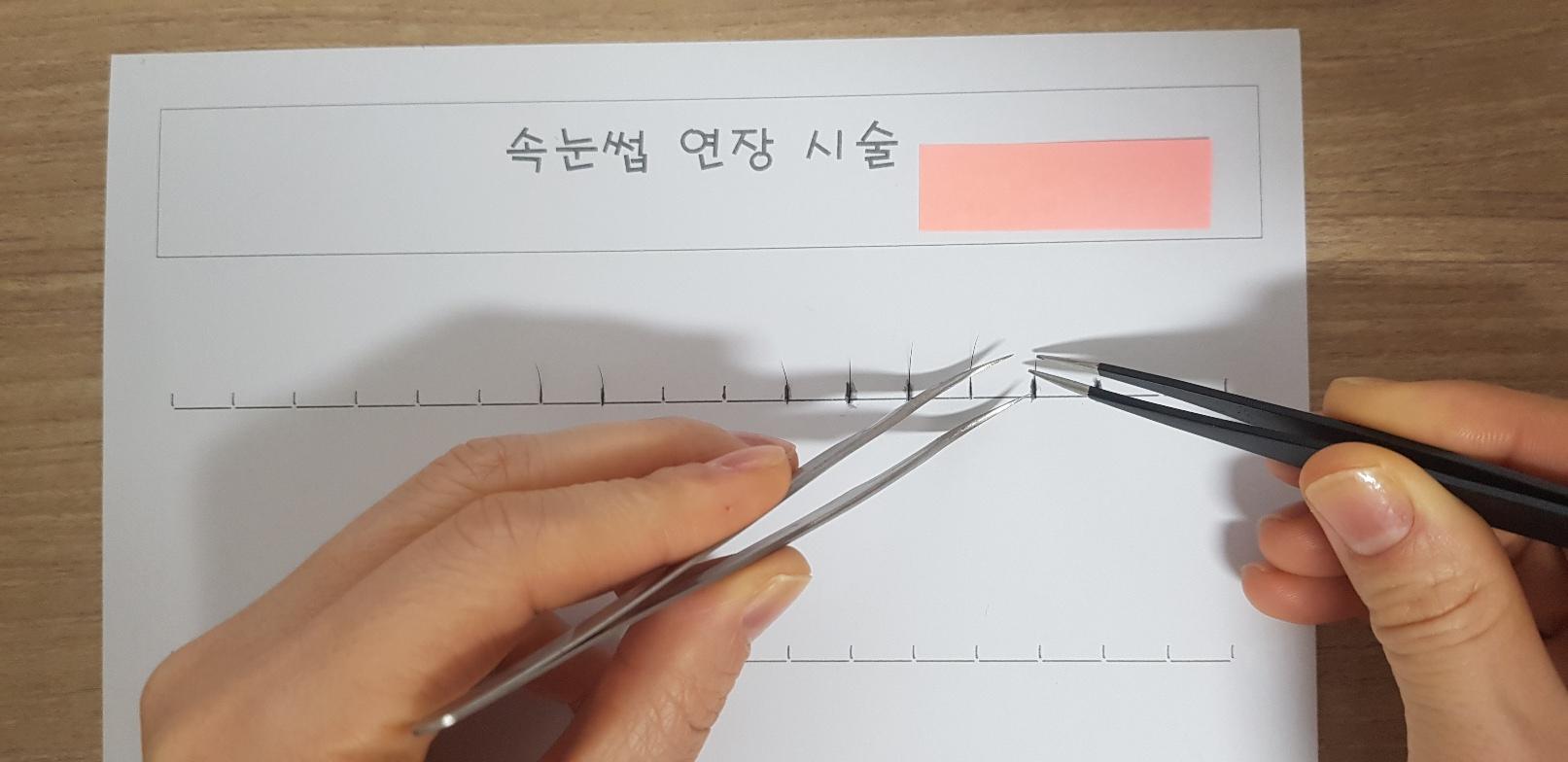 속눈썹연장 패턴지