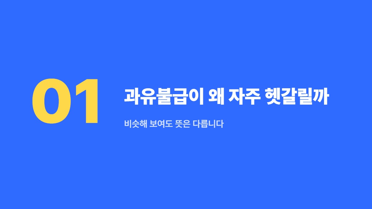과유불급이 왜 자주 헷갈릴까 — 비슷해 보여도 뜻은 다릅니다