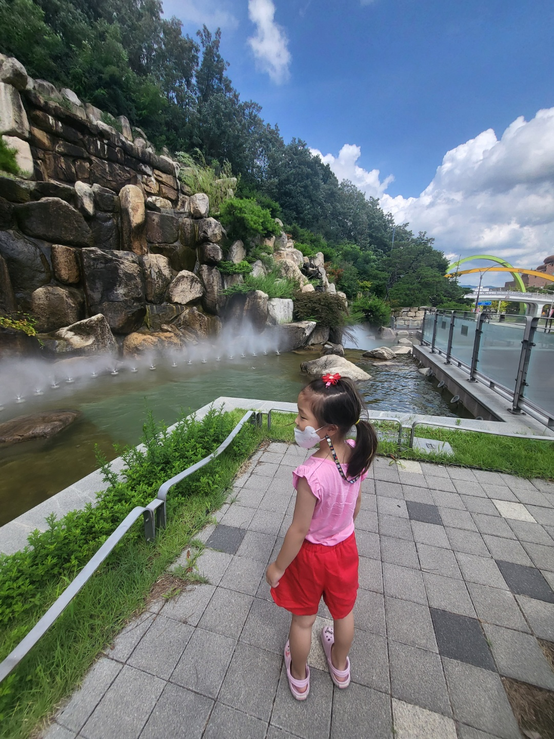 운천공원 인공폭포