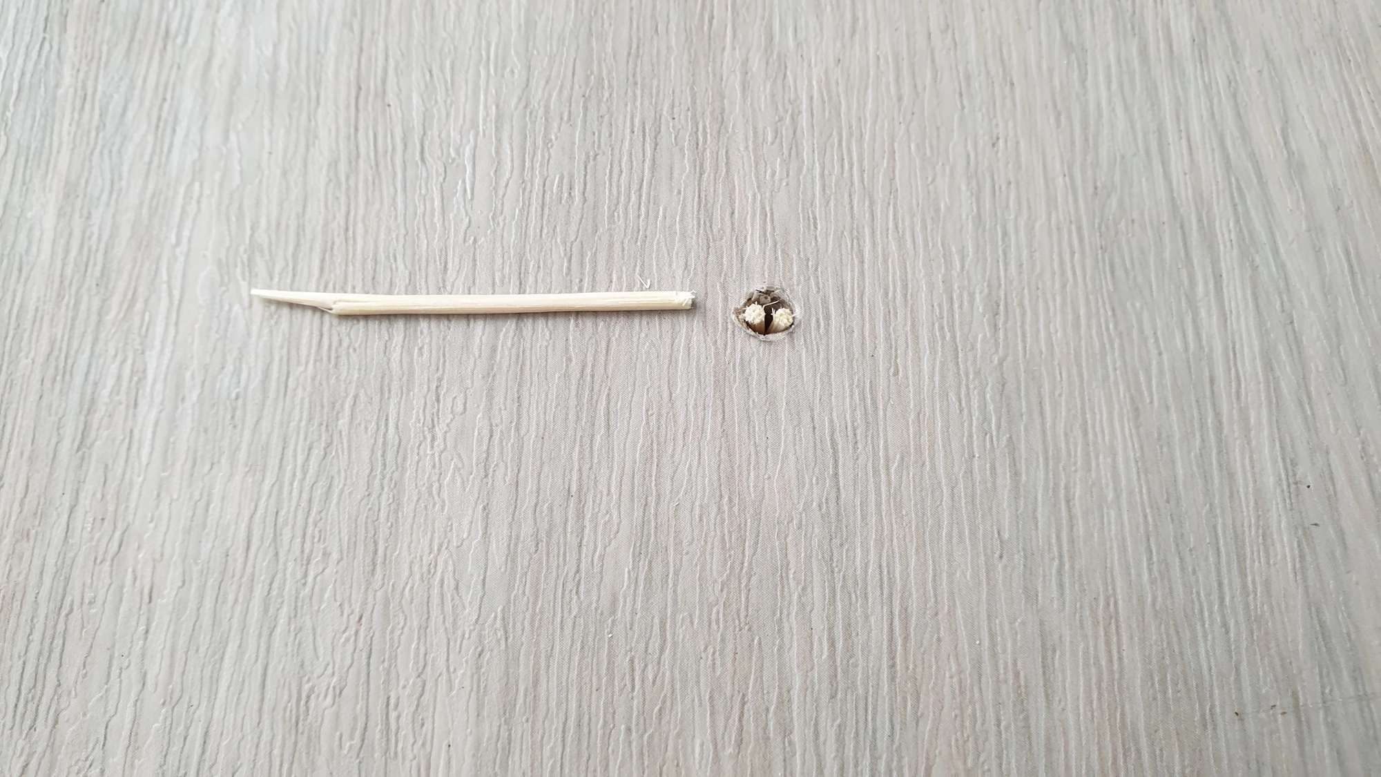 이쑤시개 끼운 모습