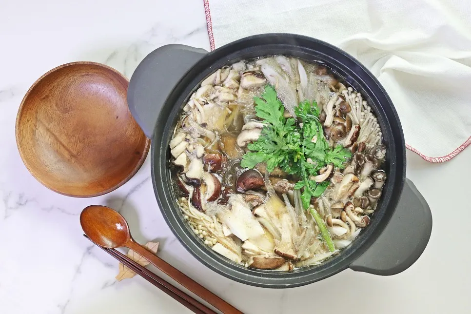 버섯전골 맛있게 만드는법으로 따뜻한전골_7