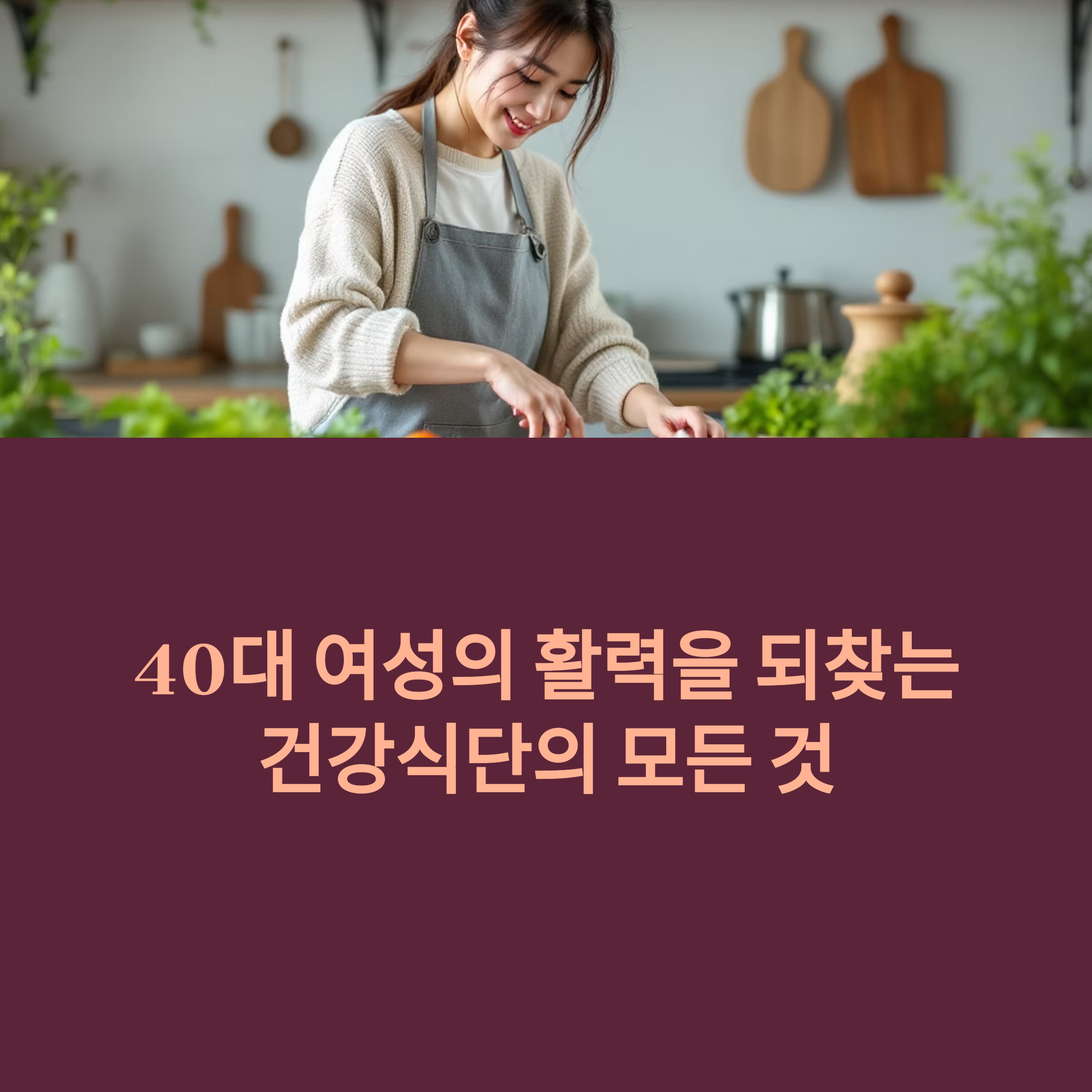 40대 여성 건강식단, 이렇게 구성해보세요