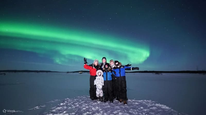 북극광 오로라 사진 촬영 투어 로바니에미 출발