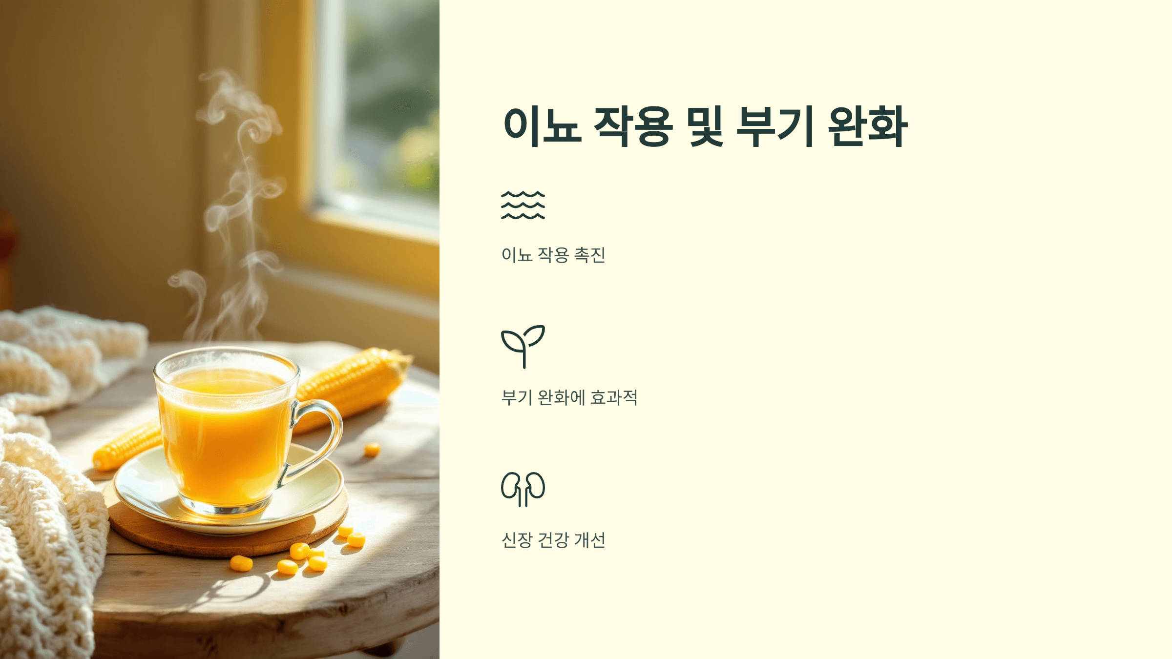 옥수수차 사진입니다.