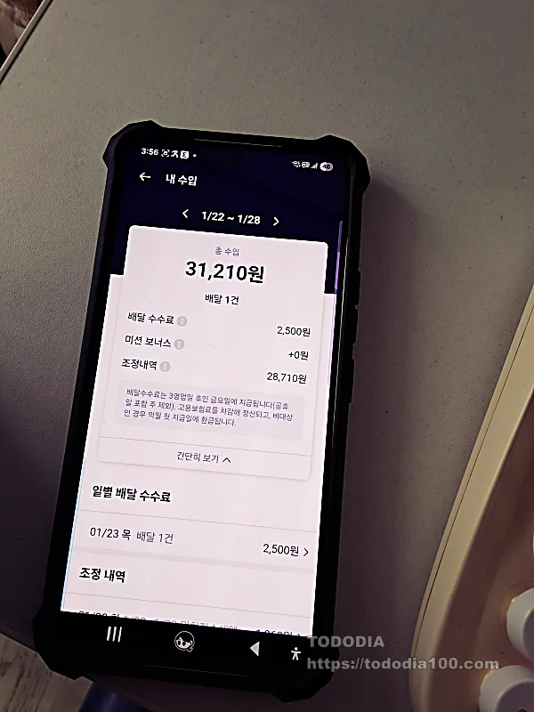 Coupang Eats walking delivery experience 2025