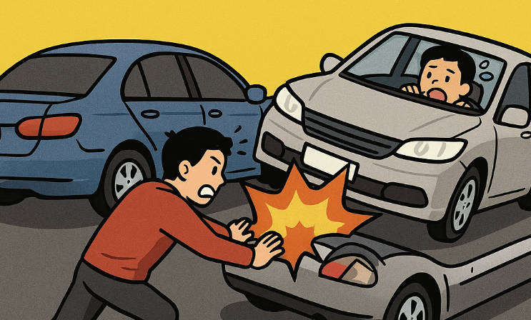 이중 주차 밀다가 사고 났다면? 책임, 대처법, 보험 처리 총정리!