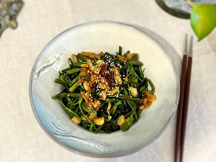 모닝글로리 볶음, 공심채 볶음, 동남아 채소볶음요리