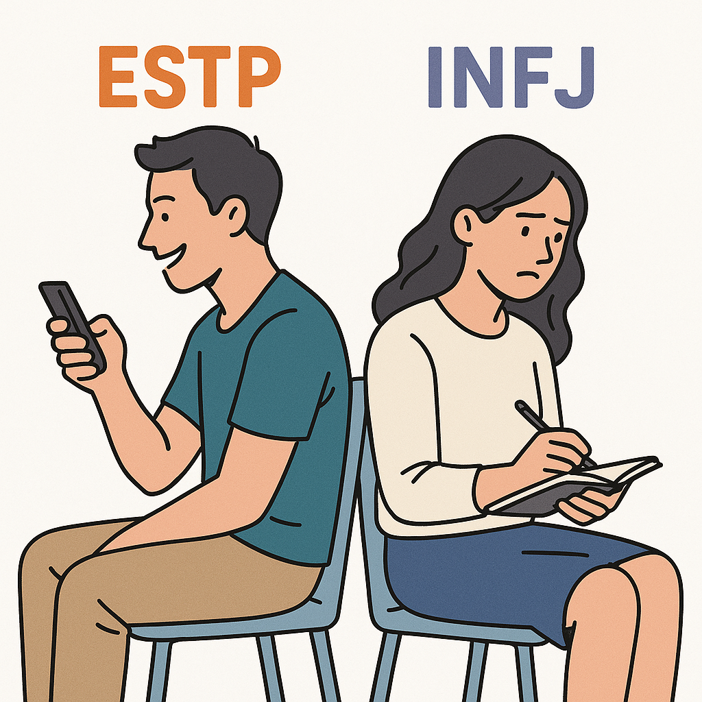 ESTP 남자와 INFJ 여자, 끌리지만 부딪히는 이유 7가지