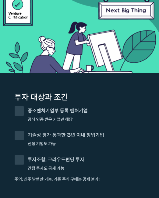 투자 대상과 조건