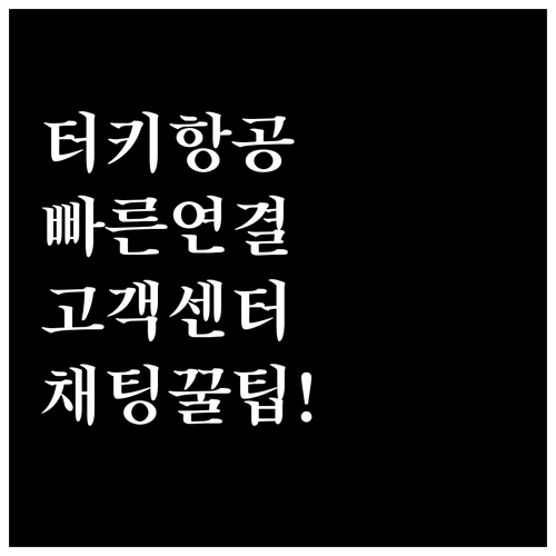 터키항공 고객센터 연락처와 이메일 채..