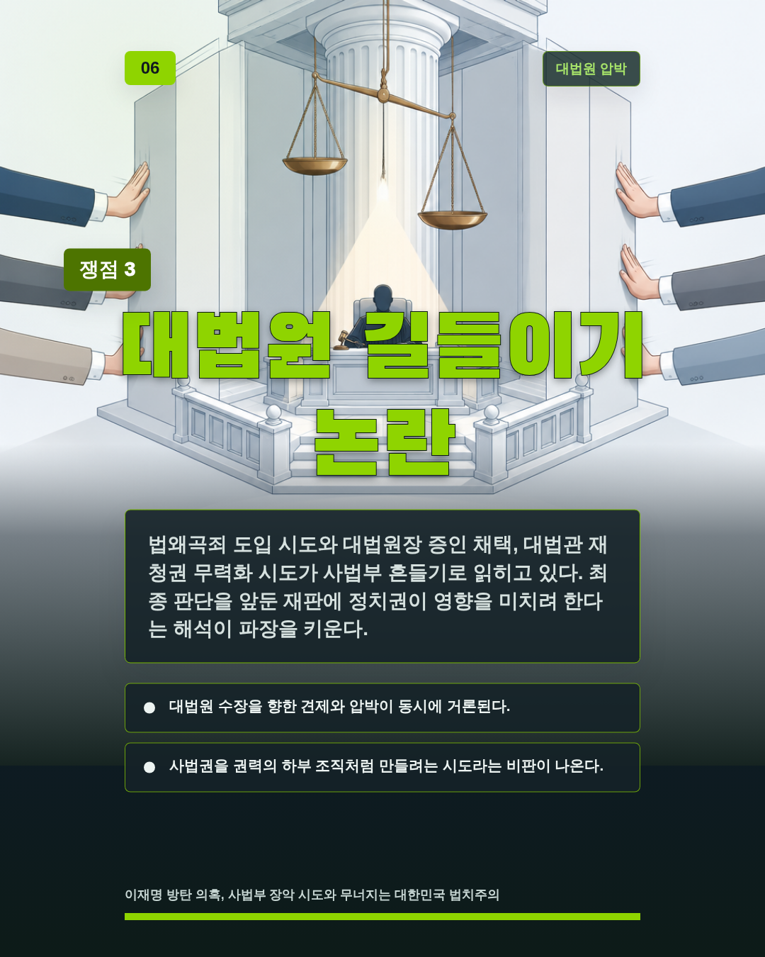 대법원 길들이기 논란