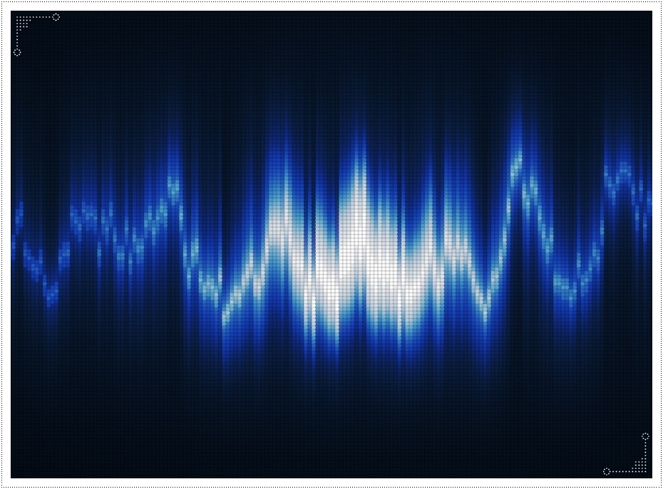 주파수의 높낮이를 표현한 사진