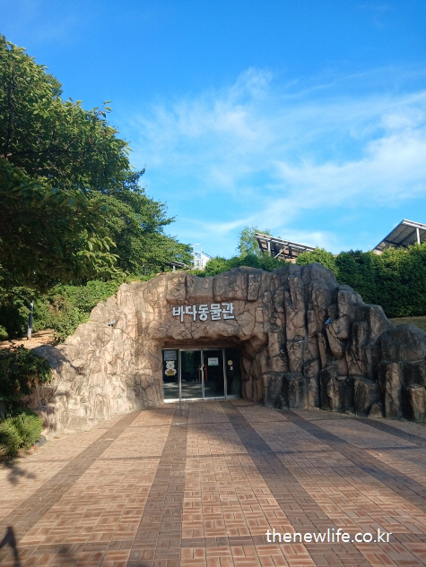Entrance of the Marine Animal Exhibit at Seoul Children’s Grand Park/서울 어린이대공원 바다동물관 입구 전경