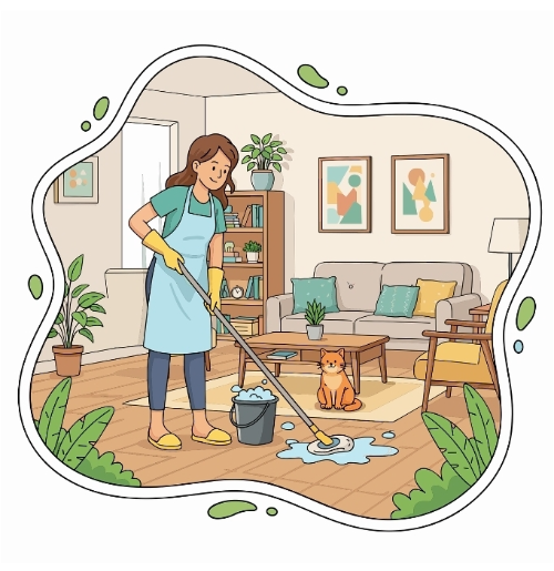 바닥 친환경 청소 방법 &ndash; 화학 세제 없이 깨끗하게 관리하는 쉬운 방법