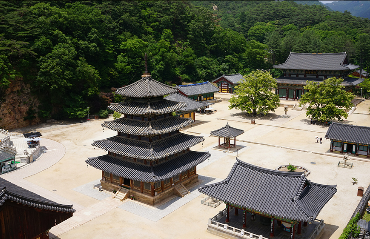 속리산 법주사 전경사진 역사