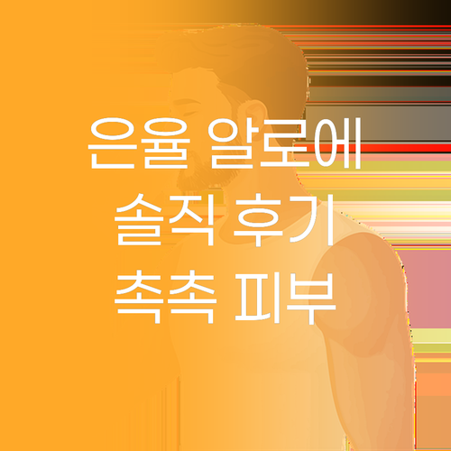 은율 알로에 마스크팩 솔직 후기 가성