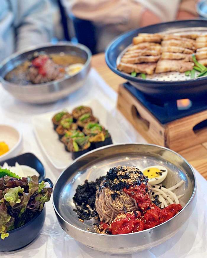 생방송 오늘저녁 강릉 강문 해변 밥 대신 메밀면을 넣은 메밀 김밥 맛집