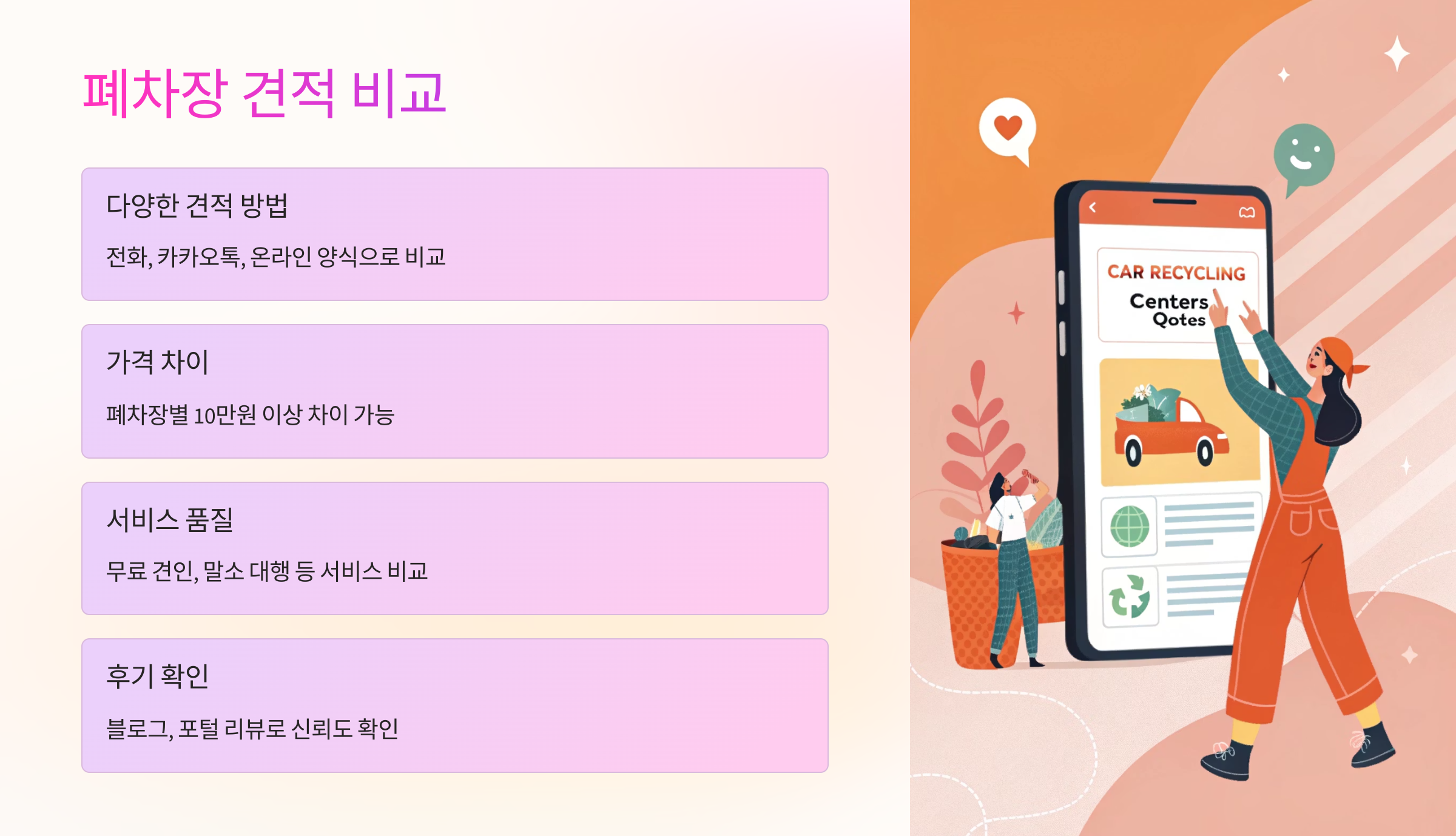 🏷 여러 폐차장 견적 비교