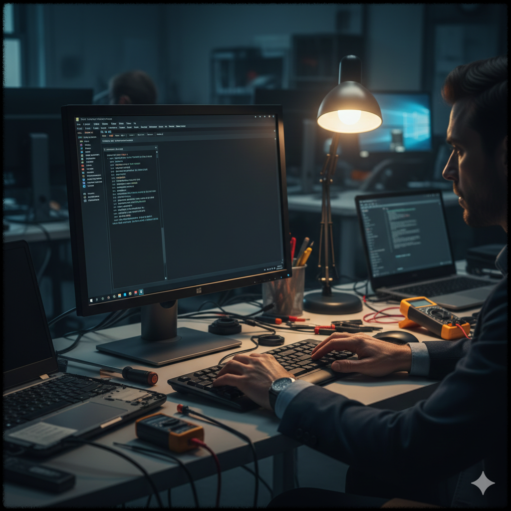 Windows 11에서 시스템 파일 검사와 복구 작업을 진행하는 모습