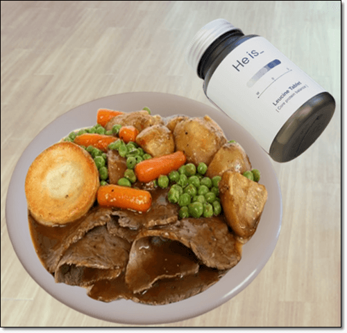 류신타블렛과 류신이 풍부한 음식