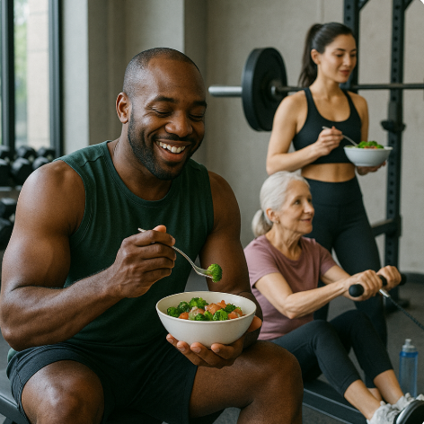 운동과 식단을 병행하는 사람들