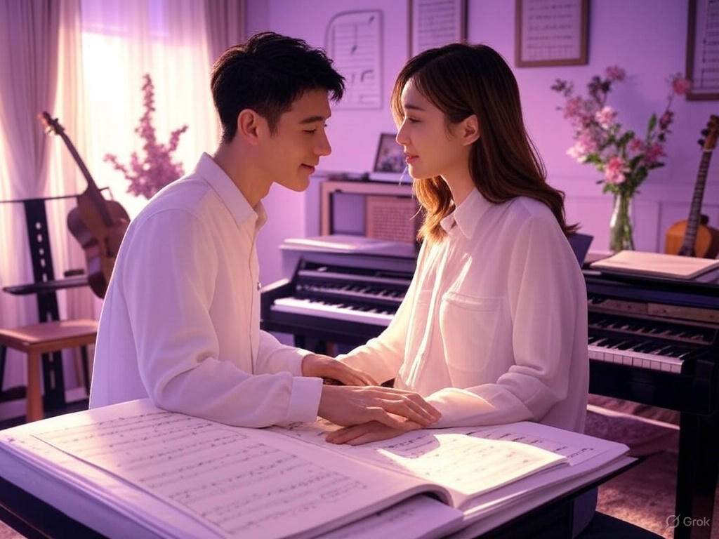 "사계의 봄 로맨스 장면 2025"