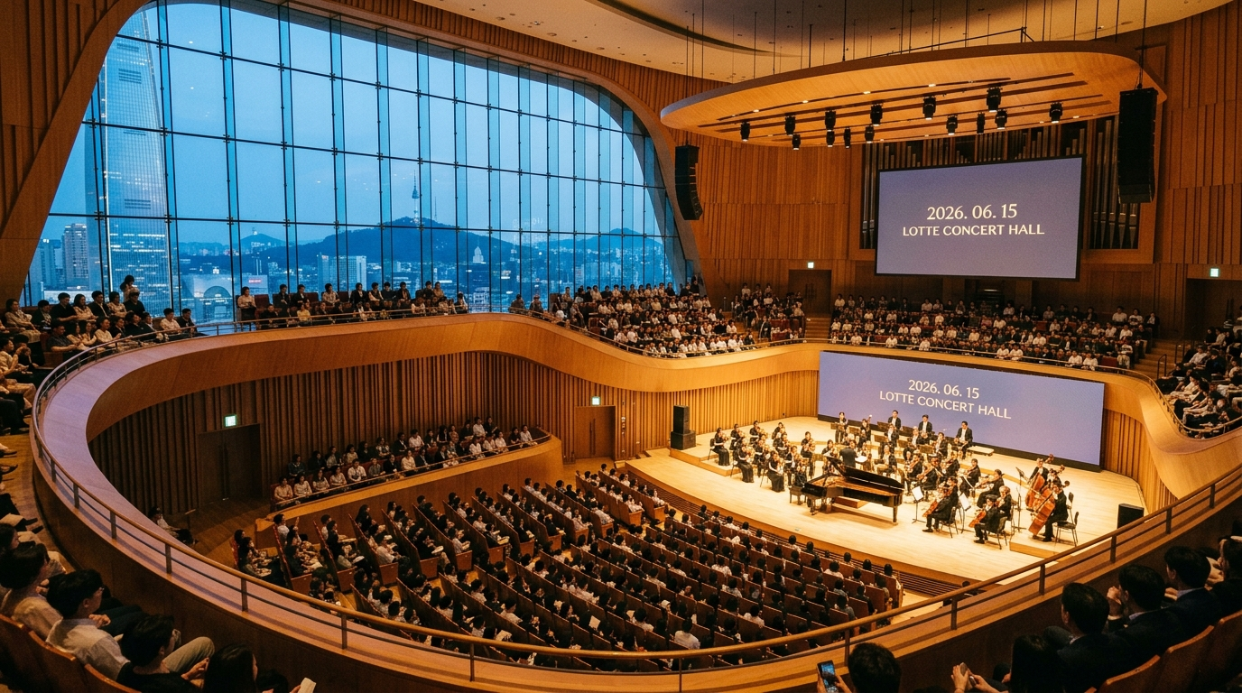초여름 밤의 공연장 풍경