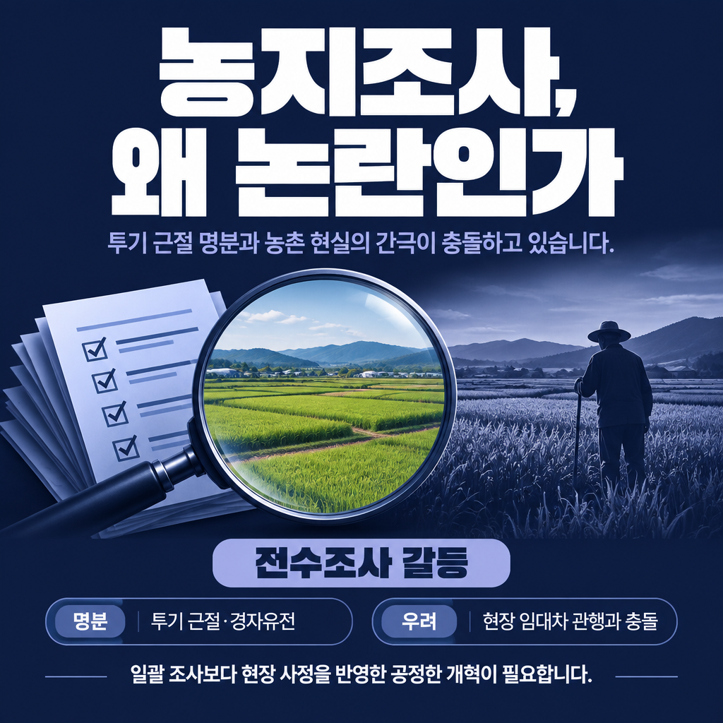 농지조사, 왜 논란인가