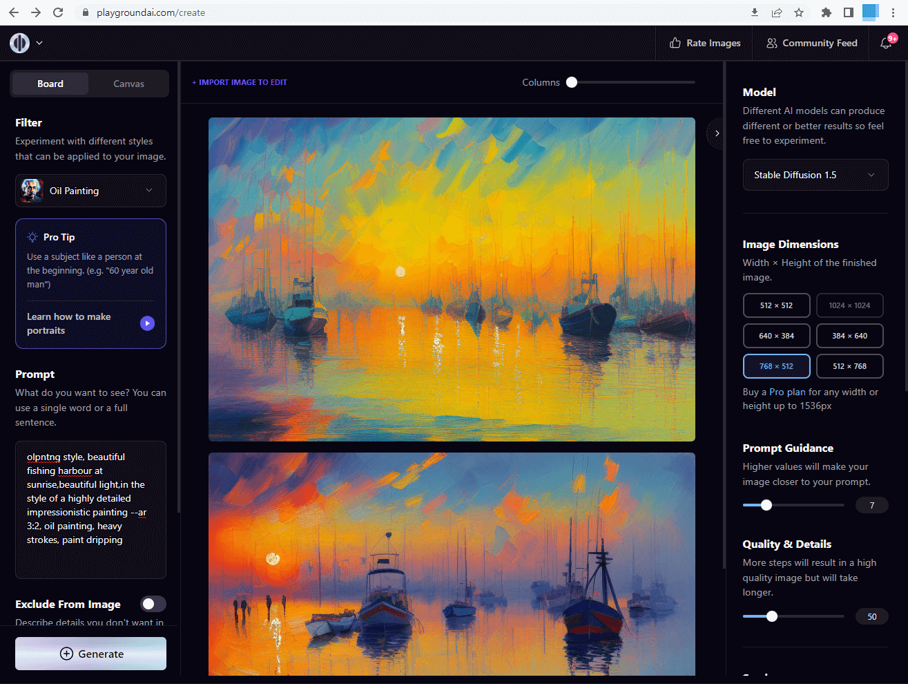 Playground AI 그림 생성