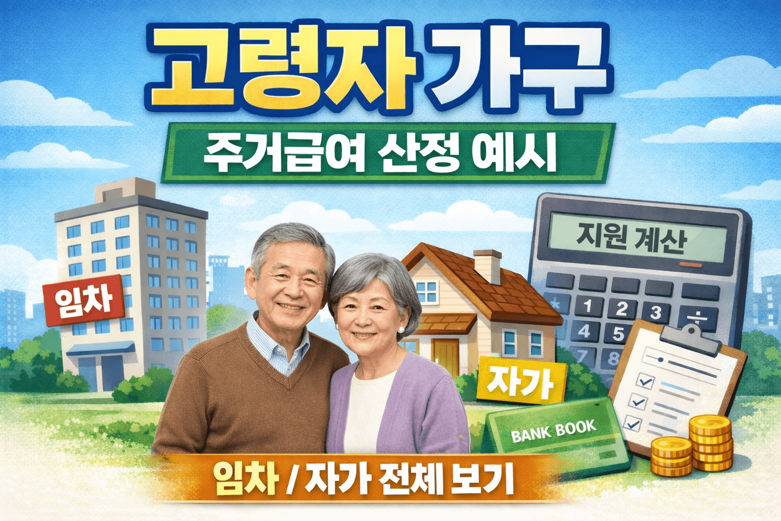 주거급여 노인가구 계산 예시-썸네일