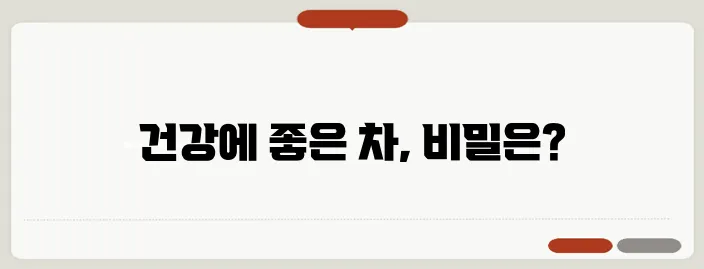 메밀차 효능 한번 정확하게 알아보도록 하죠